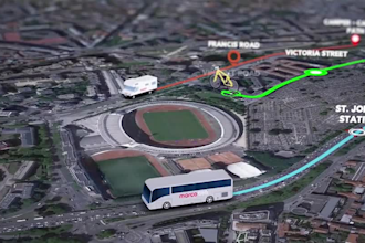 make google maps zooming or travel route map animation video