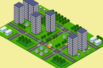 create a custom 2d and 3d isometric animation video, 3d explainer video, 3d logo