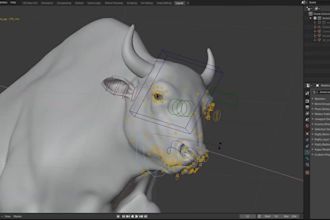 create 3d cgi animation animation, 3d animal model, 3d animal rigging, vfx