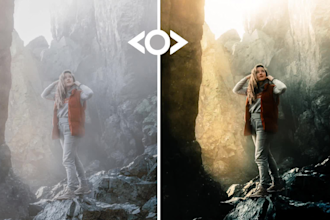 do lightroom photo editing and photo color grading