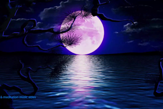 create HD and 4k meditation music video for you