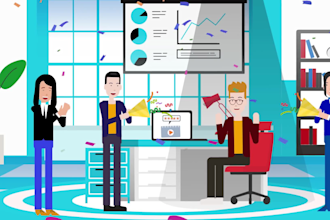 create 2d animated explainer video, custom 2d explainer video