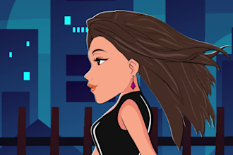 make a 2d cartoon animation video