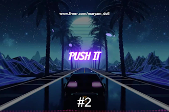 make a beautiful animated lyric video for your song