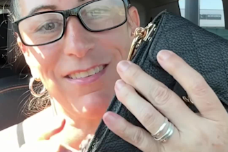 create mature female ugc testimonial videos in my car