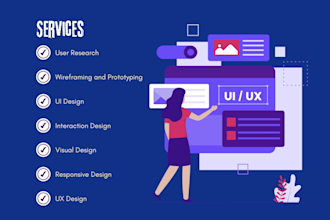do website and mobile UI UX design for your dream projects