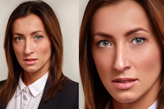professionally retouch your corporate and business headshot