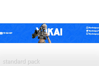make a anime or fortnite youtube banner or twitter header