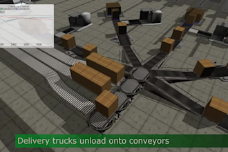 do 3d construction industrial factory animation warehouse logistic process video