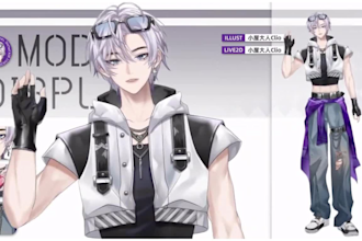 design and rig female or male live2d vtuber model nsfw vtuber rigging 3d vtuber