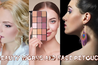 do face retouching, photo enhancement and edit photo