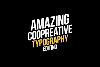 create an engaging custom kinetic typography video