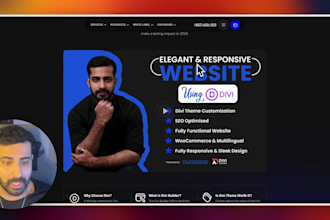 design and create a fully responsive website with divi theme