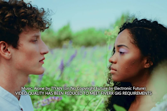 create an interracial love story music video