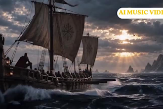 create cinematic ai music video animation and music visualizer for your song