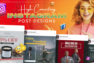 design instagram post and stories, social media facebook ads