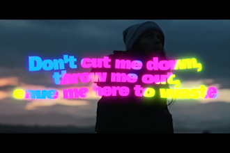make an animated lyric video for your song