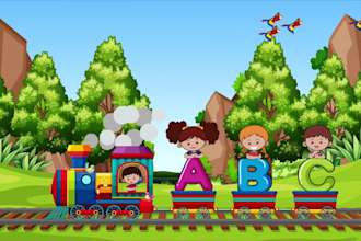 2d custom animations for kids children songs fun educational