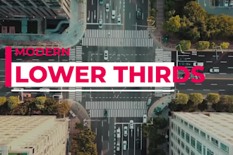 create custom lower thirds and subscribe animations in 12 hours