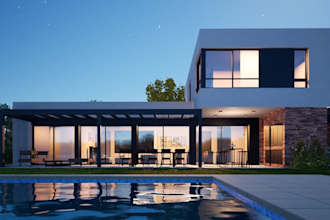 3d model architecture exterior rendering animation walkthrough