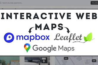 create interactive web gis maps with mapbox, leaflet, google maps