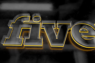 create professional looking elegant glass 3d intro
