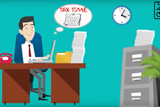 make accounting or bookkeeping service explainer promo video