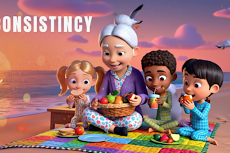 create stunning ai 3d animated stories, 3d cartoon for kids