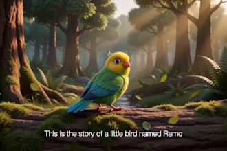 do ai animation, cinematic style 3d pixar style animation ai video