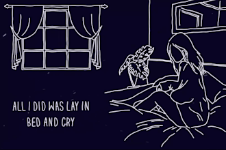 design animated hand drawn lyric music video for you song