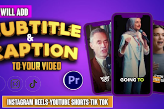 do create animated subtitles for insta, add video subtitle