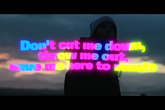 make an animated lyric video for your song