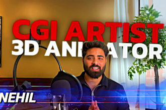 create 3d cartoon animation, custom character animation, and 3d video graphics