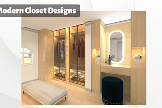 do closet design and redesign wardrobes and 3d render