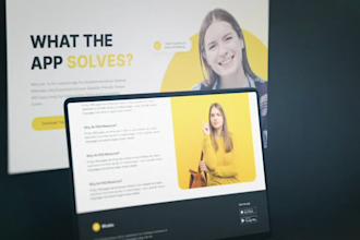 design elegant figma UI design, website mockup, and landing page