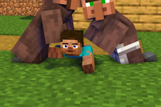 created minecraft 3d animation