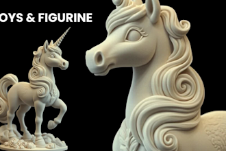 sculpt 3d model, toys, action figure and character for 3d printing and rendering