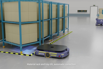 create 3d amr robot warehouse automation industrial animation video