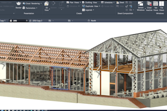 create 3d bim modeling in revit and bim rendering