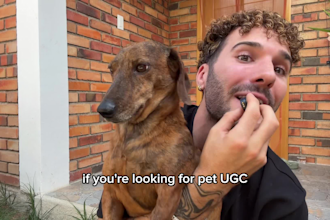 create pet ugc with my small dog