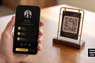 build a premium clickable digital business card