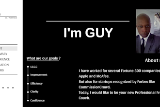 a animated and motion graphic CV video