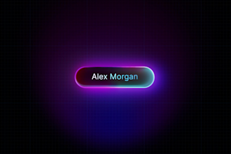 create glowing text animation for your business