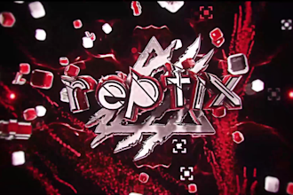 make a professional 3d text youtube intro animation