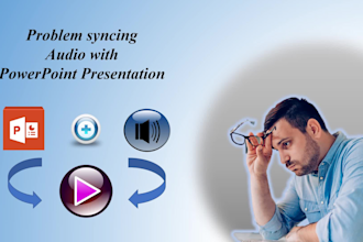 synchronize your audio with your powerpoint presentation to make HD video