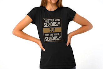 design a minimalist typography t shirt