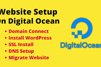 setup your websites on digitalocean, gcp, AWS, azure
