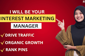be your pinterest marketing manager
