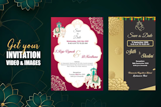make indian wedding invitation video