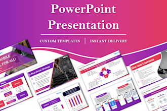 design canva, corporate, animated, webinar and redesign presentations
